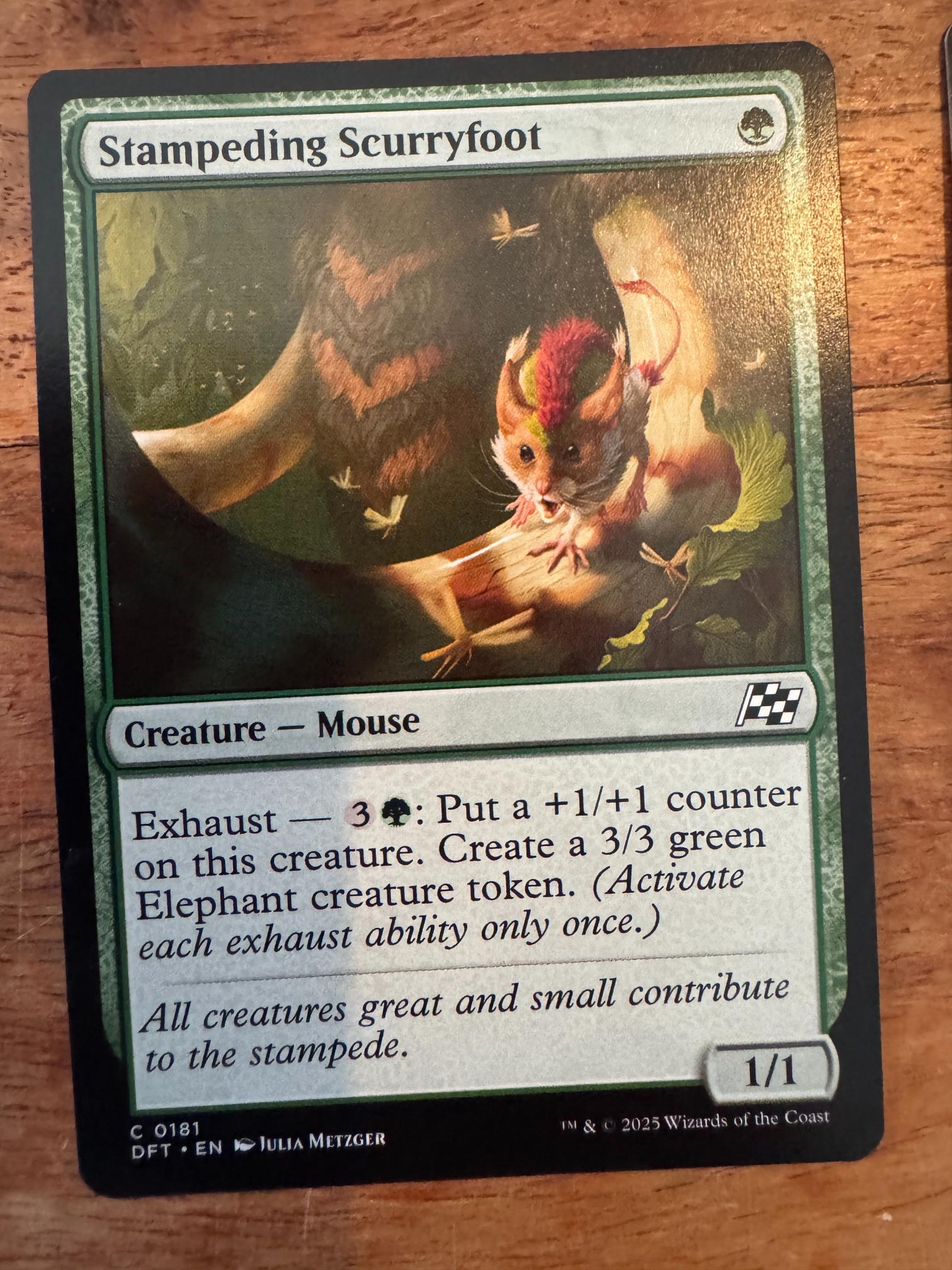 Magic The Gathering Stampeding Scurryfoot 0181 Aetherdrift - AllRoleplaying.com