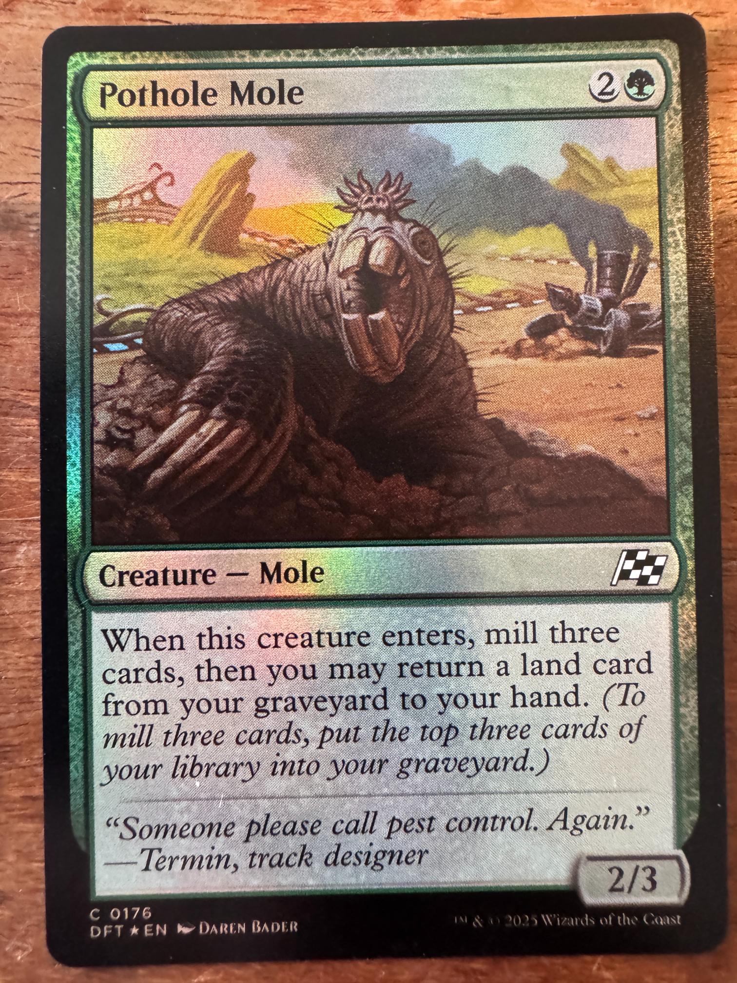Magic The Gathering Pothole Mole 0176 Aetherdrift - AllRoleplaying.com