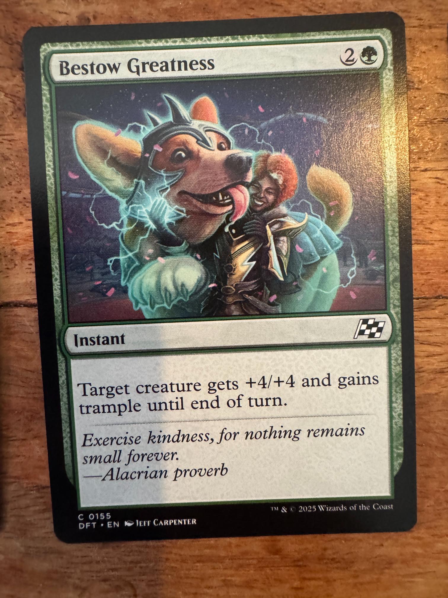 Magic The Gathering Bestow Greatness 0155 Aetherdrift - AllRoleplaying.com