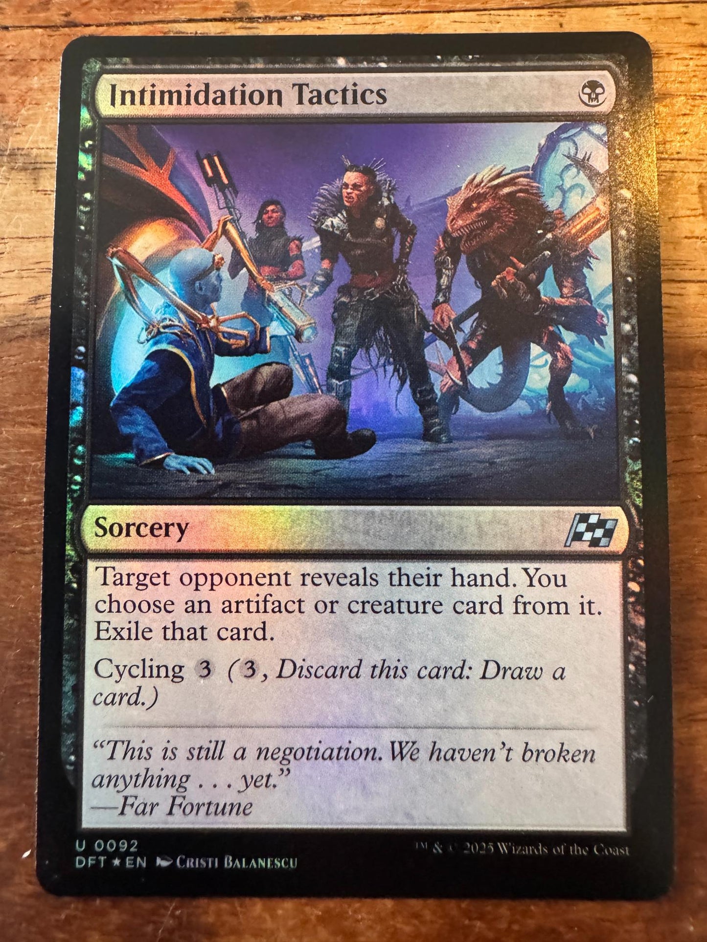 Magic The Gathering Intimidation Tactics 0092 Aetherdrift - AllRoleplaying.com