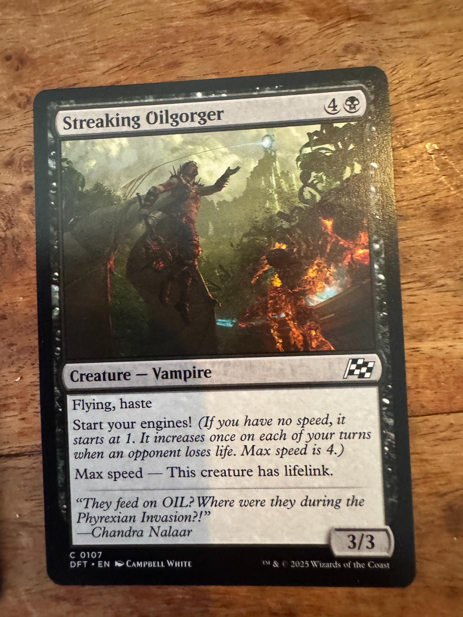 Magic The Gathering Streaking Oilgorger 0107 Aetherdrift - AllRoleplaying.com
