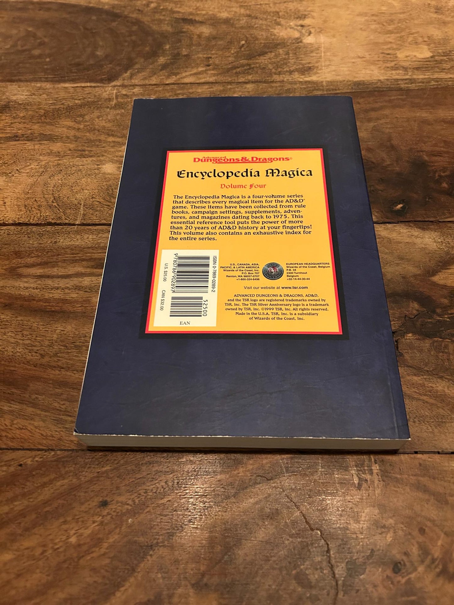 Encyclopedia Magica Vol. 4 TSR AD&D 3st Printing Advanced Dungeons & Dragons