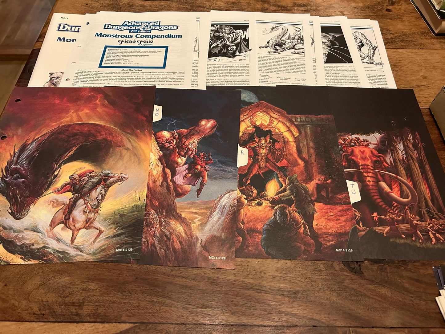 AD&D Monstrous Compendium Fiend Folio Appendix TSR 2132 AD&D 2nd ed MC2 1992