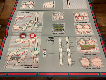 Ravenloft Castles Forlorn Map TSR 1088 AD&D 1993