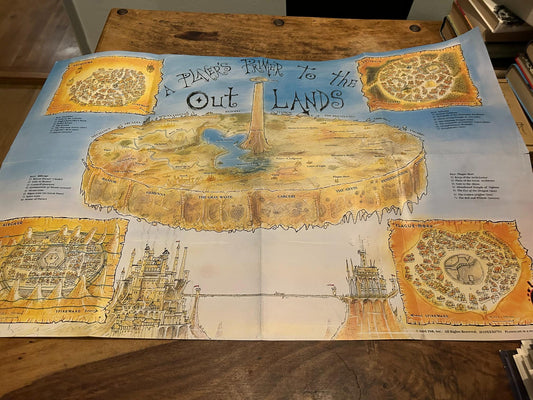 Planescape A Player's Primer to the Outlands Map TSR 2610 AD&D 1995