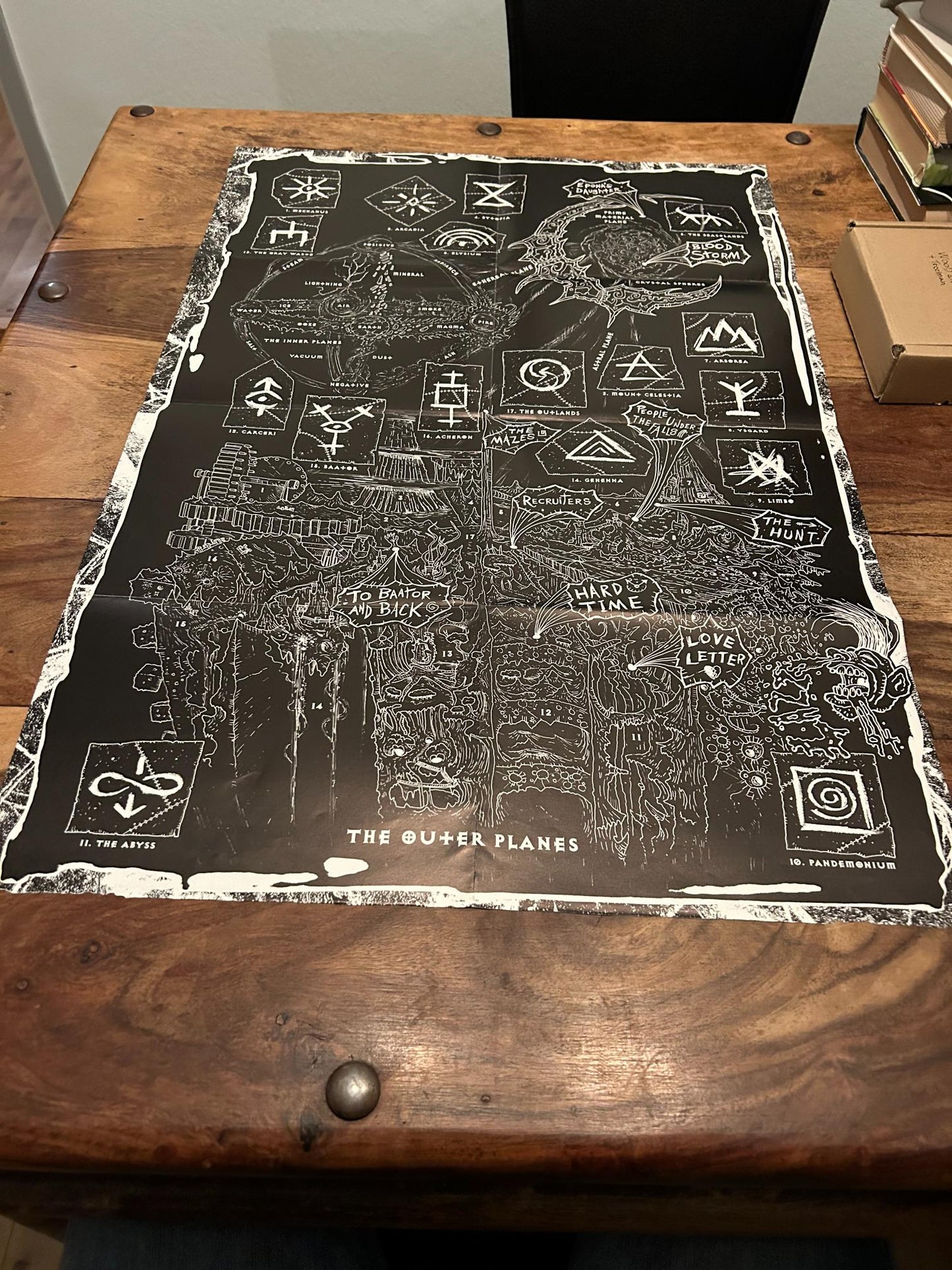 Planescape Well of Worlds Map TSR 2604 AD&D 1994