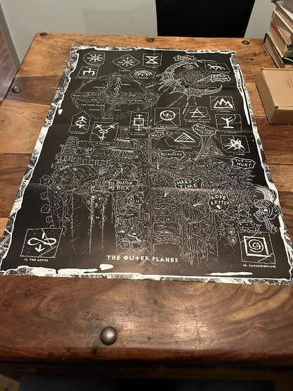 Planescape Well of Worlds Map TSR 2604 AD&D 1994