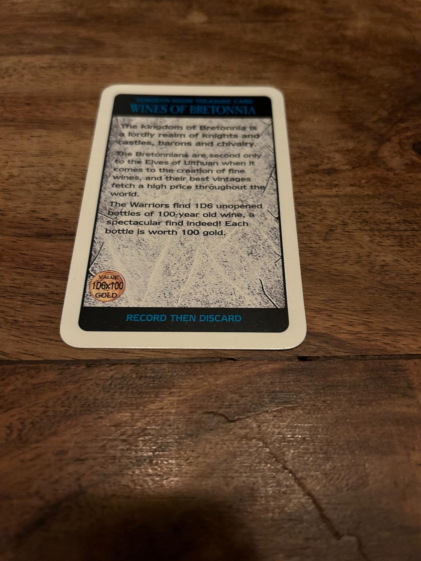 Warhammer Quest Treasure Card Games Workshop