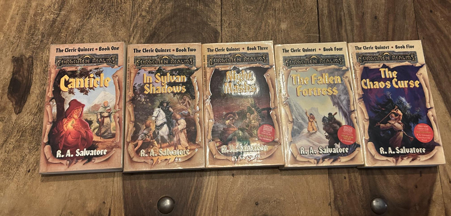 Forgotten Realms The Cleric Quintet 1 - 5 TSR 1991 - 1994