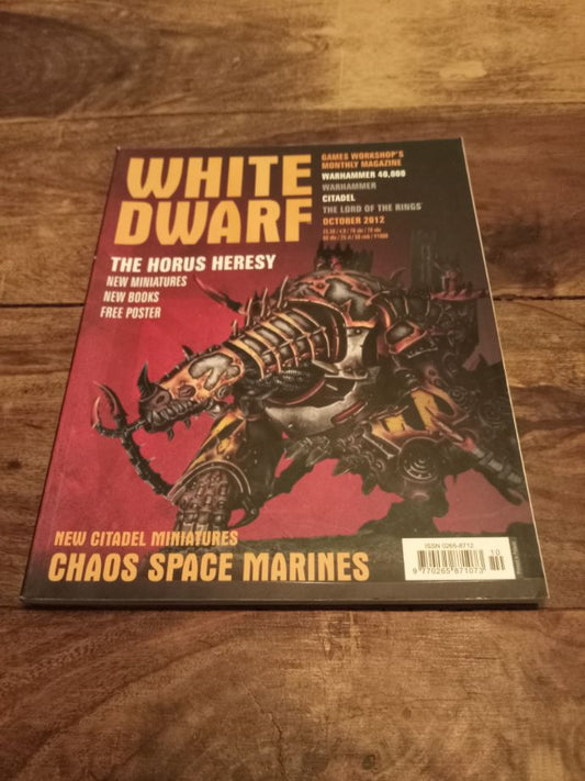 White Dwarf Oktober 2012 Games Workshop Magazine