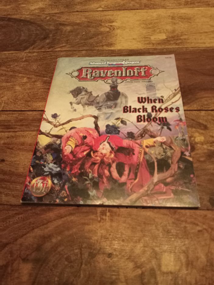 Ravenloft When Black Roses Bloom With Map TSR 9476 AD&D 1995