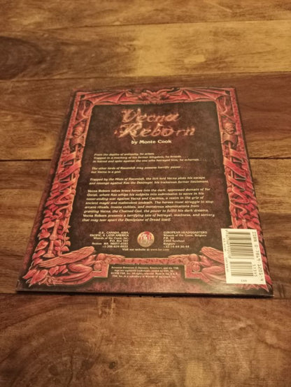 Ravenloft Vecna Reborn TSR 9582 AD&D 1998