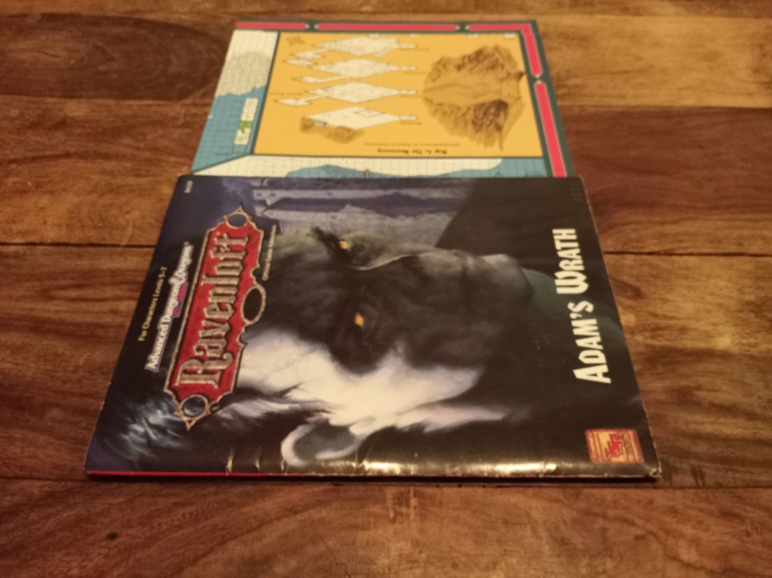 Ravenloft Adam's Wrath With Map TSR 9439 AD&D 1994