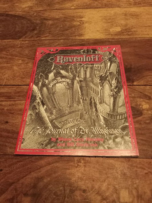 Ravenloft Book One: The Journal of Dr. Illhousen With Map TSR 1124 AD&D 1995