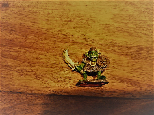 Miniatures Orc Warrior with scimitar and shield Metal
