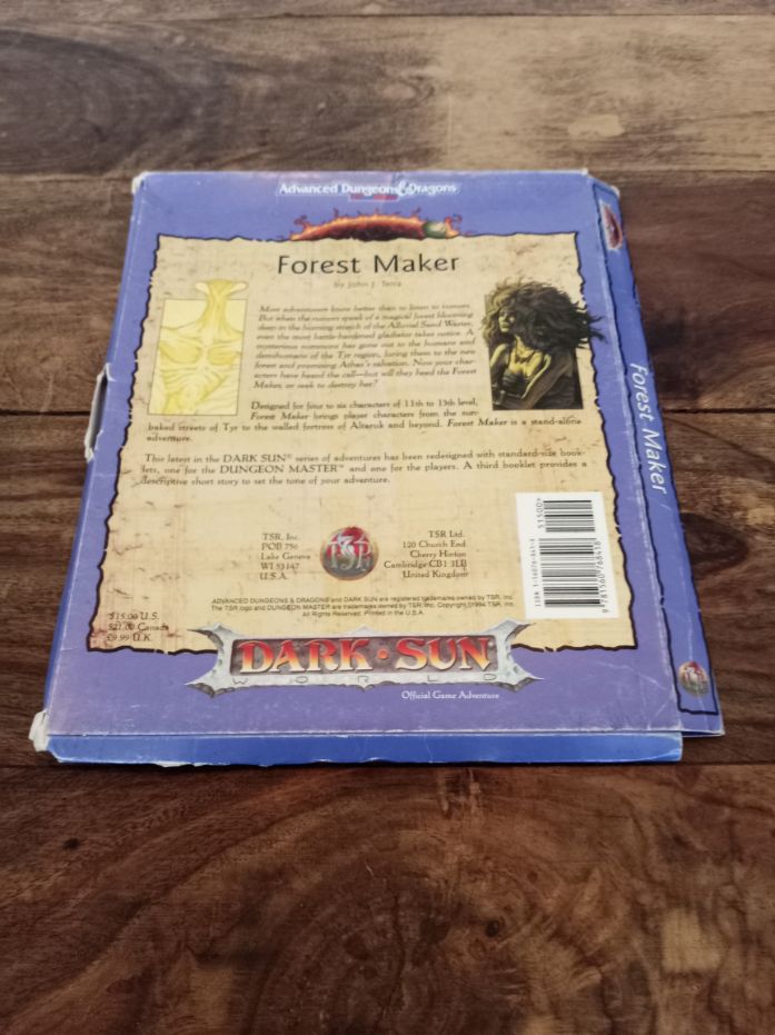 Dark Sun Forest Maker TSR 2430 AD&D 1994