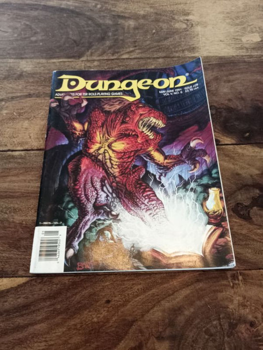 Dungeon Magazine #29 May/ June Vol. 5 No. 5 1991 TSR D&D