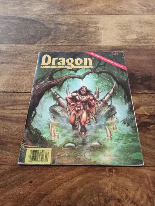 Dragon Magazine #142 With AD&D 2nd Ed Preview February 1989 TSR AD&D