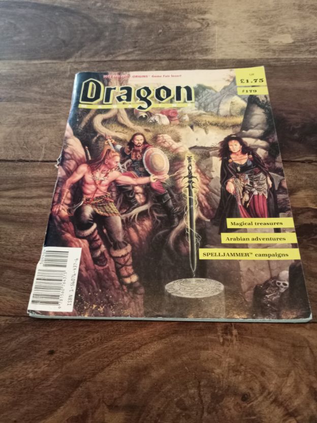 Dragon Magazine #179 March 1992 TSR AD&D