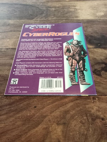 CyberSpace CyberRouges Character Compendium 1 I.C.E. #5103 1st Print 1990