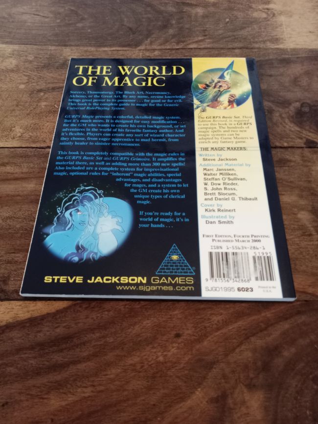 Gurps MagicTome of Mystic Secrets 2nd Ed Steve Jackson Games 1994