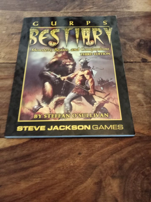 Gurps Bestiary: Animals Monsters 2nd Ed Steve Jackson Games 1994