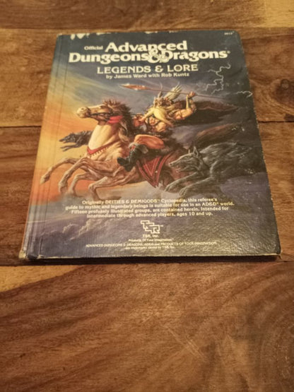 AD&D Legends & Lore Hardcover TSR 1985