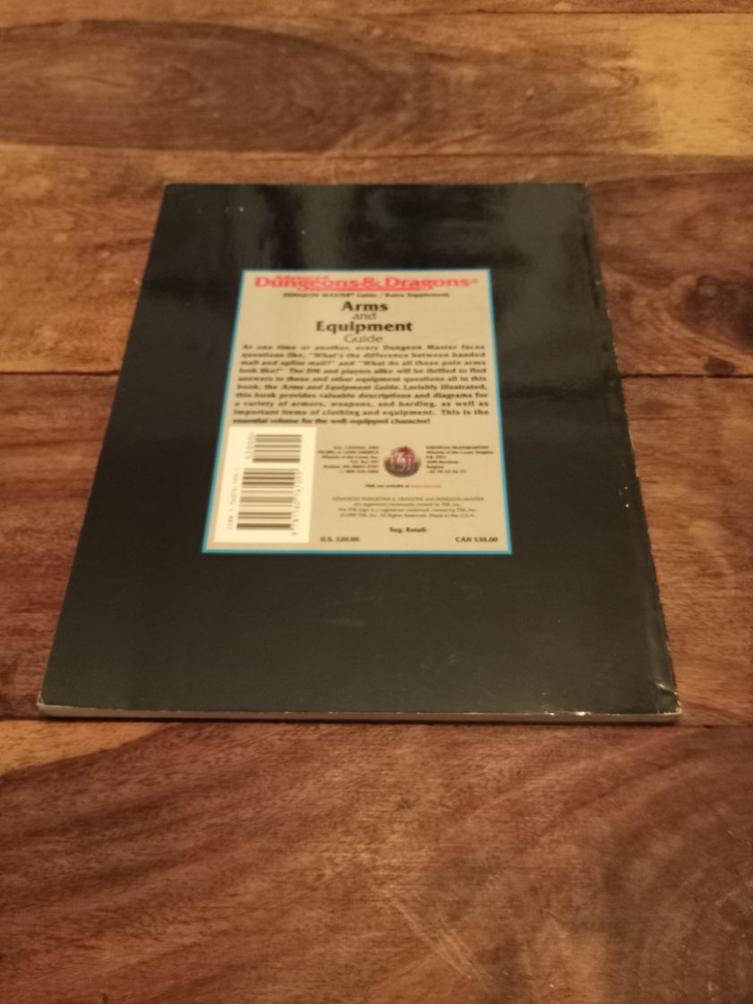 AD&D Arms and Equipment Guide - Advanced Dungeons & Dragons 2nd Ed TSR 1991