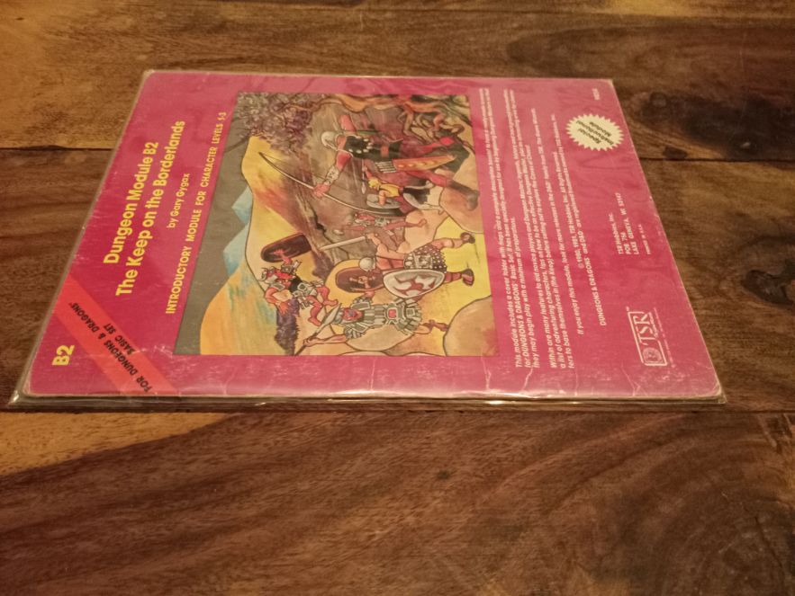 D&D The Keep on the Borderlands Module B2 Gary Gygax Dungeons & Dragons TSR 1981