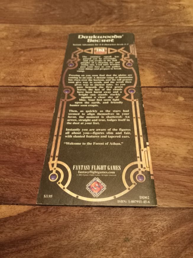 Legends & Lairs Darkwoods' Secret d20 FFG 2001