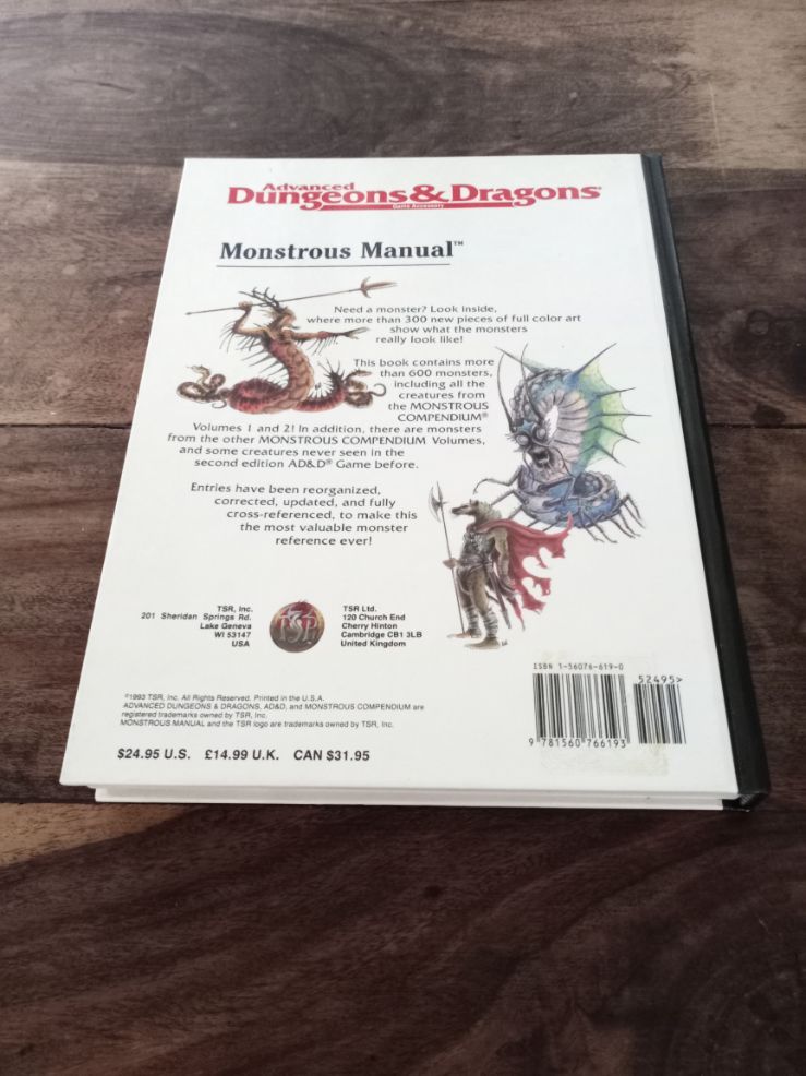 AD&D Monster Manual 2nd Ed TSR