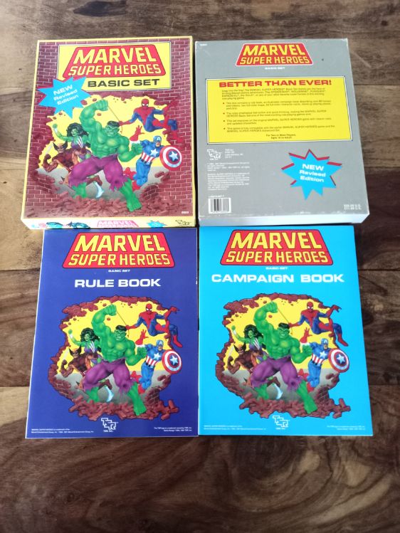 Marvel Super Heroes Revised Edition Basic Set TSR 1991