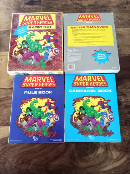 Marvel Super Heroes Revised Edition Basic Set TSR 1991