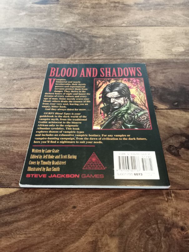 Gurps Blood Types Steve Jackson Games 1995