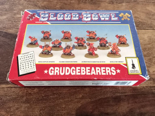 Blood Bowl Grudgebearers Dwarf Team Metal Complete Box Set Games Workshop 1994