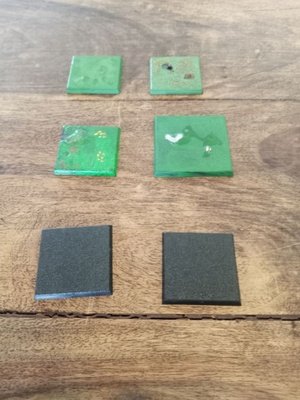 50mm Square Plain Wargaming Plastic Bases Warhammer