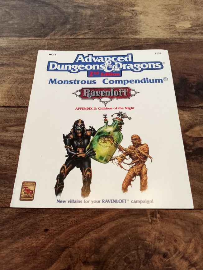 AD&D Ravenloft Monstrous Compendium Appendix #2 Children of the Night TSR 1993