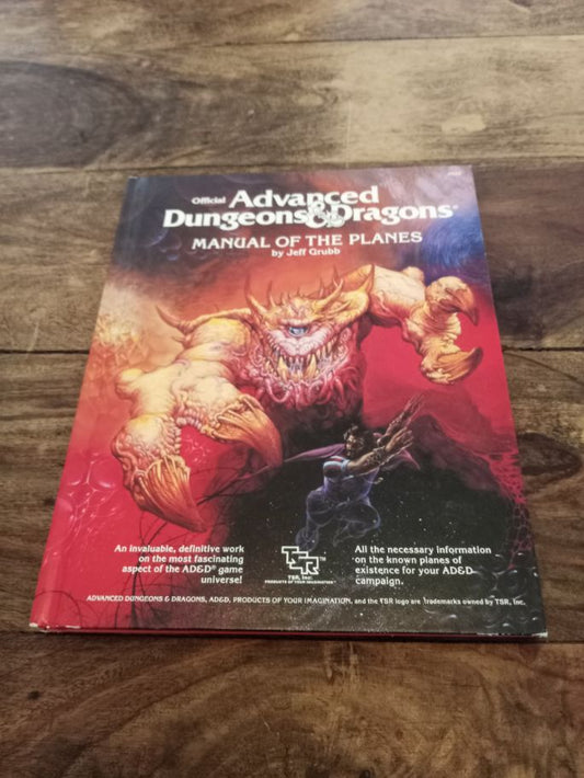 AD&D Manual of the Planes 1st Printing Hardcover TSR 1987