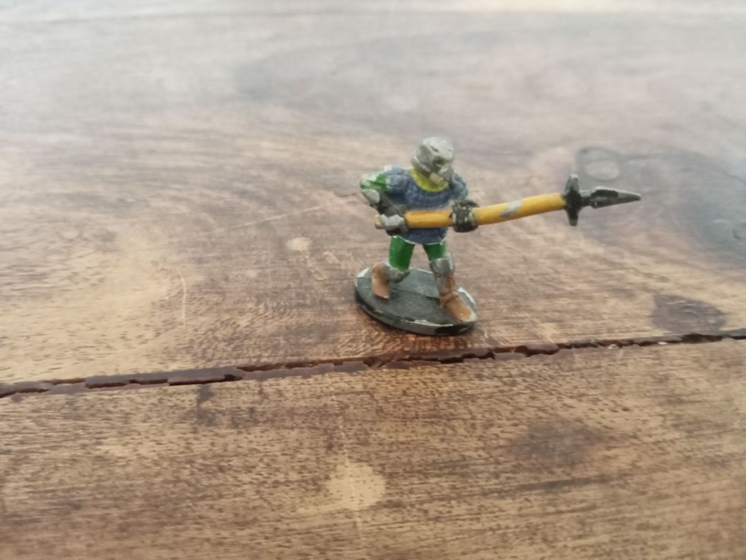 Grenadier Miniatures Fighting Man with Spear Metal