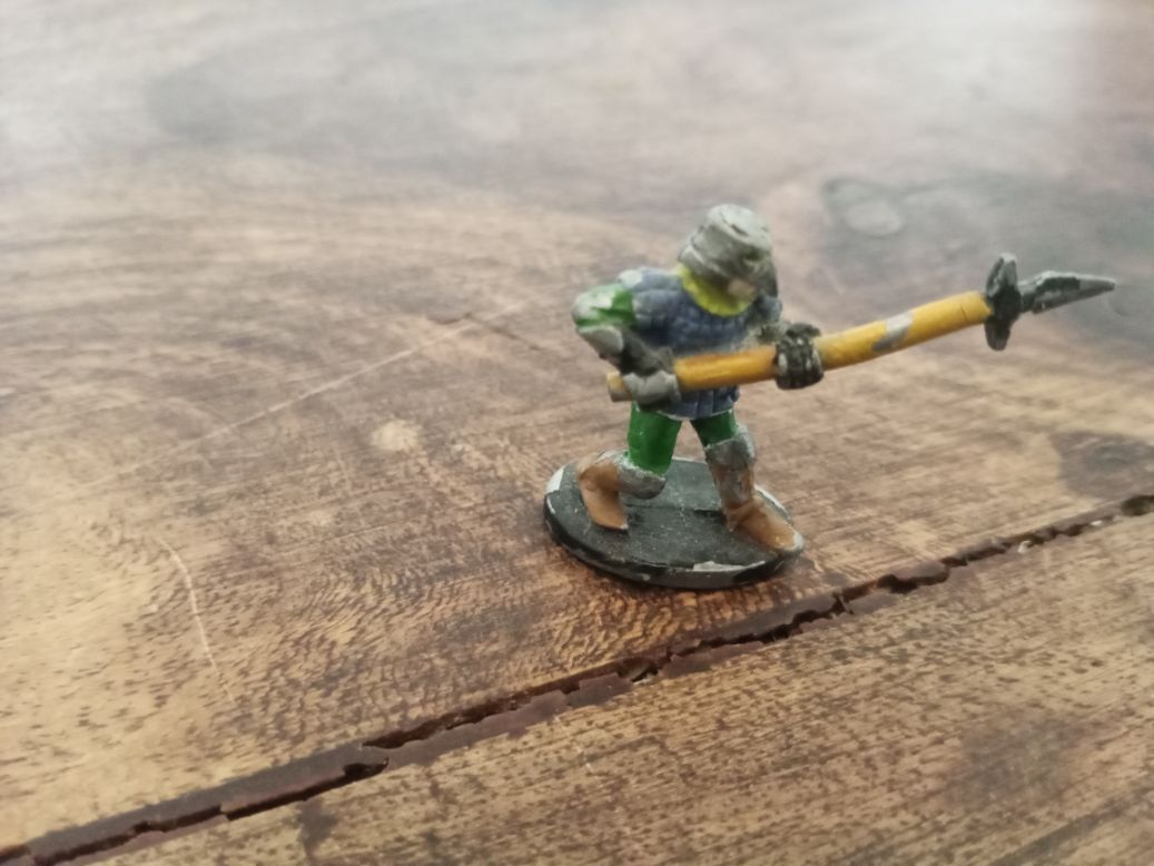 Grenadier Miniatures Fighting Man with Spear Metal
