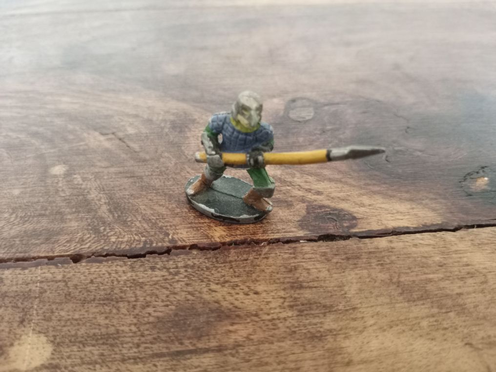 Grenadier Miniatures Fighting Man with Spear Metal