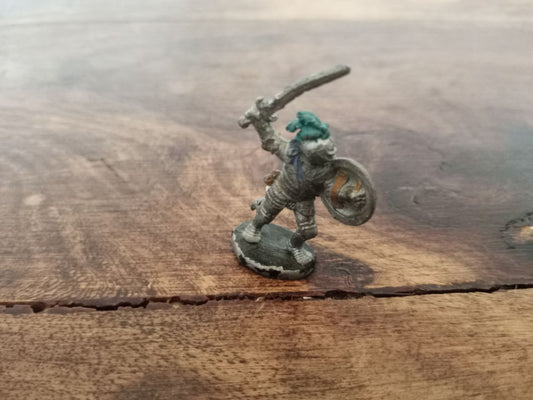 Grenadier Miniatures Fighting Warrior with Sword and Shield Metal