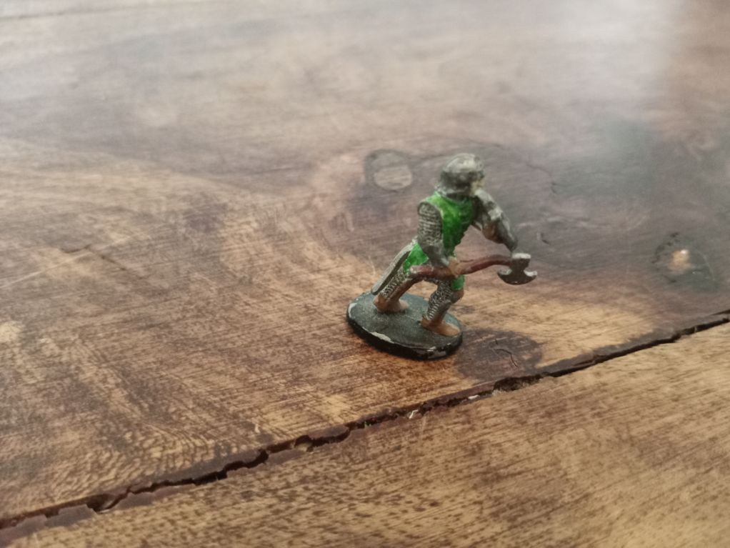 Grenadier Miniatures Fighting Warrior with Axe and Shield Metal