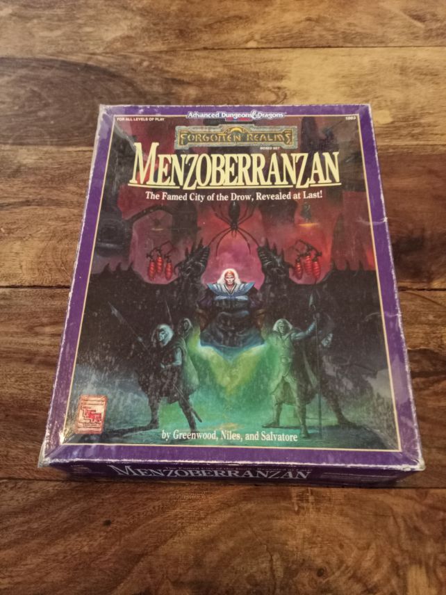 Forgotten Realms Menzoberranzan Box Set Complete TSR 1083 AD&D