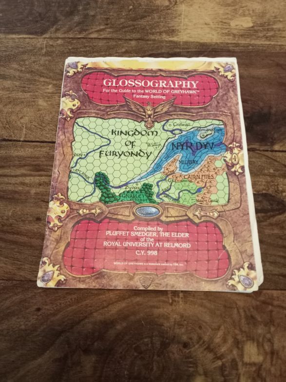 AD&D Glossography for the Guide to the World of Greyhawk TSR 1983