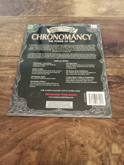 Chronomancy The Power of Time Encyclopaedia Arcane d20 Mongoose Publishing 2002