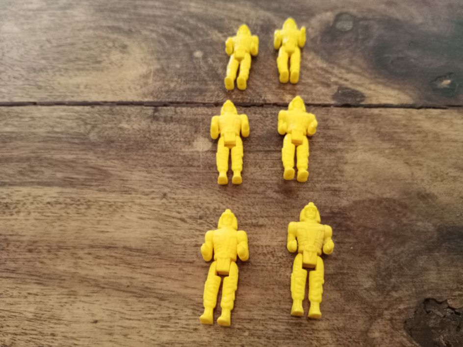 Tente Exin Mini Figure Space Driver Pilot Vintage Yellow