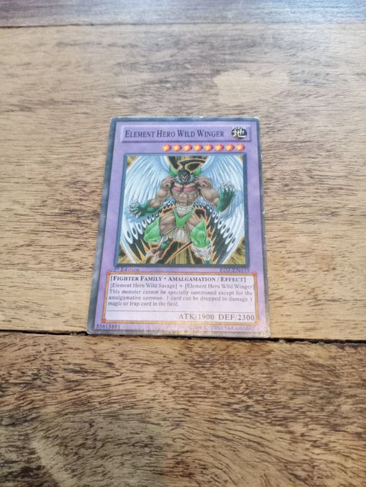 Yu-Gi-Oh Elemental Hero Wild Wingman EOJ-EN035 Ultimate Rare 1st Ed