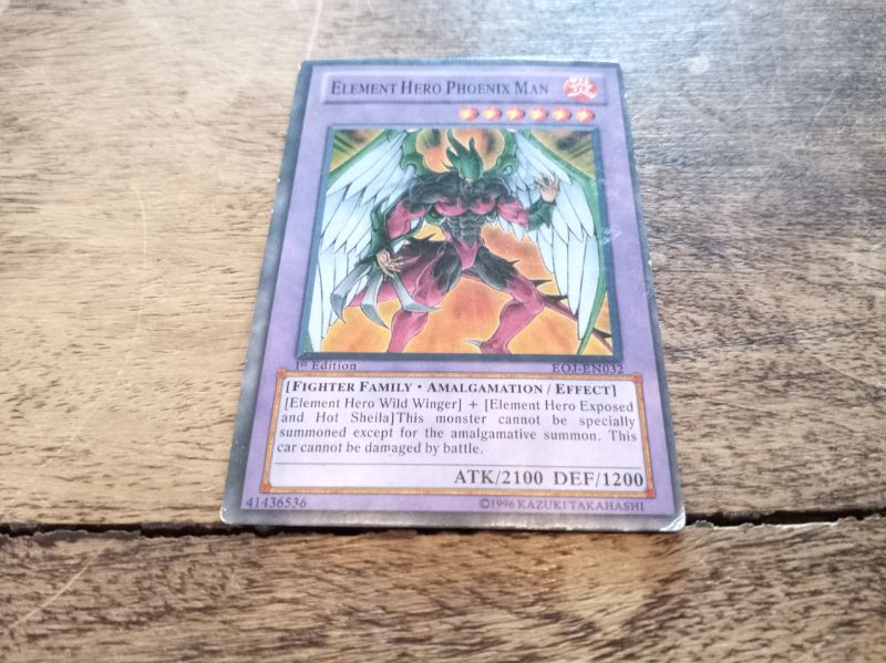 Yu-Gi-Oh Elemental Hero Phoenix Enforcer EOJ-EN032 First Ed Ultra Rare