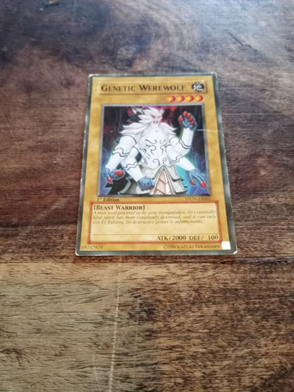 Yu-Gi-Oh! Gene-Warped Warwolf STON-EN001 1st Edition Super Rare